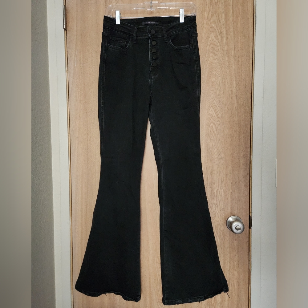 Flying Monkey High Rise Flare Jean Black Size 29